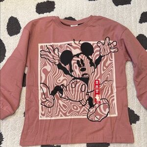 Zara Kids Graphic Long Sleeve Shirt - Pink size 8